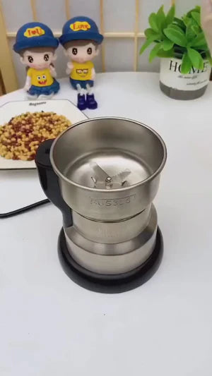 Stainless Steel Electric Coffee & Spice Grinder – High-Speed One-Touch Grinder for Beans, Grains, & Seasonings