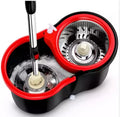 360° Spin Mop & Dual-Bucket System – Hands-Free Stainless Steel Wringer with Ultra-Absorbent Microfiber Heads