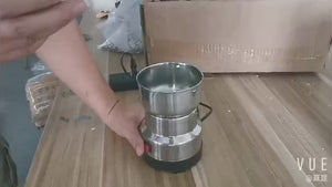 Stainless Steel Electric Coffee & Spice Grinder – High-Speed One-Touch Grinder for Beans, Grains, & Seasonings