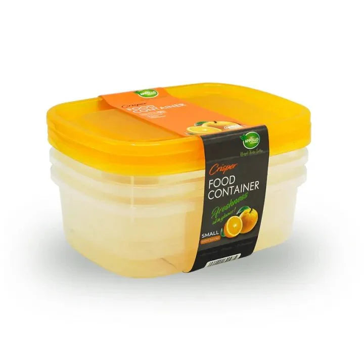 Stackable Airtight Food Storage Containers – 3-Piece Space-Saving Set (600ml, 1000ml, 1700ml)