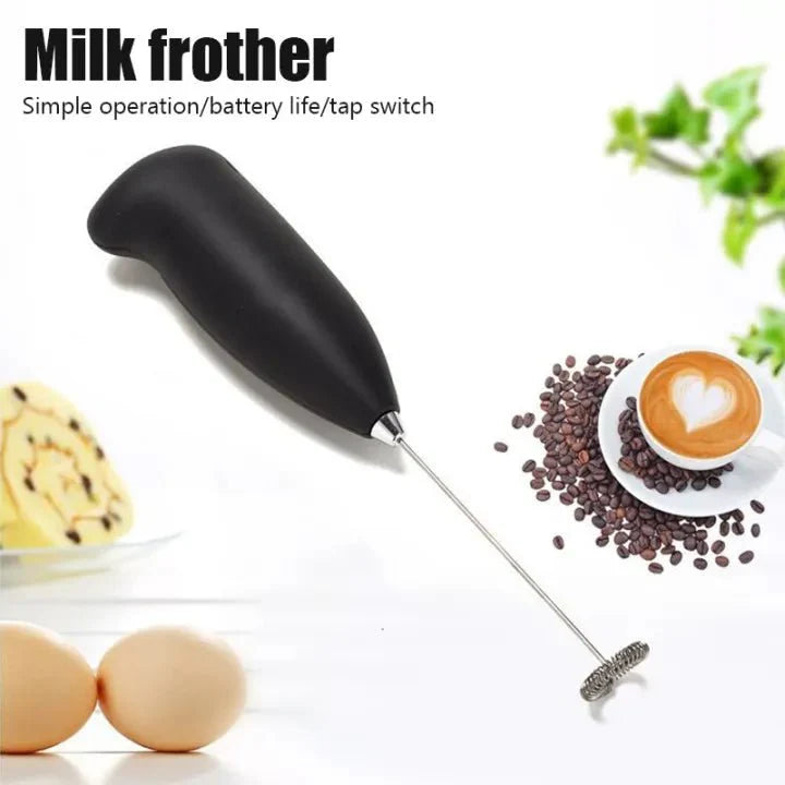 Handheld Milk Frother & Electric Whisk – High-Speed Foam Maker for Coffee, Lattes, & Matcha