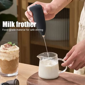 Handheld Milk Frother & Electric Whisk – High-Speed Foam Maker for Coffee, Lattes, & Matcha