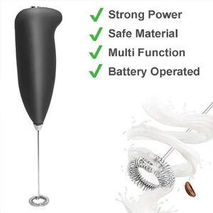 Handheld Milk Frother & Electric Whisk – High-Speed Foam Maker for Coffee, Lattes, & Matcha