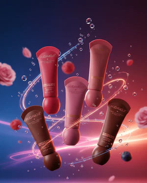 HUDA MOJI Syushy Matte Lip Balm Set – 6pcs Velvet-Soft Long-Lasting Lip Color Collection