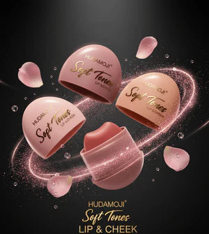 HUDAMOJI Soft Tones Lip & Cheek Tint – 2-in-1 Hydrating Glow for Radiant Lips & Cheeks