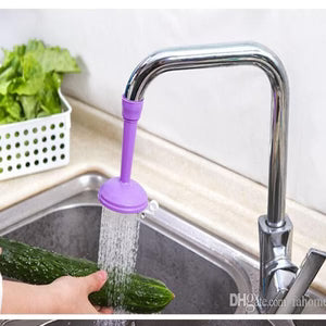 Flexible Silicone Faucet Sprayer – 360° Rotating Tap Extender & Water-Saving Shower Head