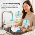 Flexible Silicone Faucet Sprayer – 360° Rotating Tap Extender & Water-Saving Shower Head