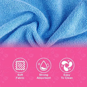 Ultra-Absorbent Microfiber Cleaning Towels (Set of 3) – Lint-Free & Streak-Free Multi-Surface Polishing Cloths