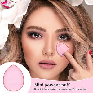 Quetee Beauty 4-in-1 Makeup Puff Set – Latex-Free Blending Sponges for Flawless Foundation & Powder