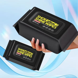 80pc Instant Shoe Shine Wipes – Heavy-Duty Footwear Cleaner & Polishing Wipes for Leather, Sneakers, & Boots