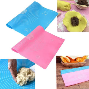 Extra-Large Silicone Baking Mat – Non-Stick Pastry Kneading Mat with Measurement Guides (40x50 cm)