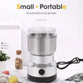 Stainless Steel Electric Coffee & Spice Grinder – High-Speed One-Touch Grinder for Beans, Grains, & Seasonings