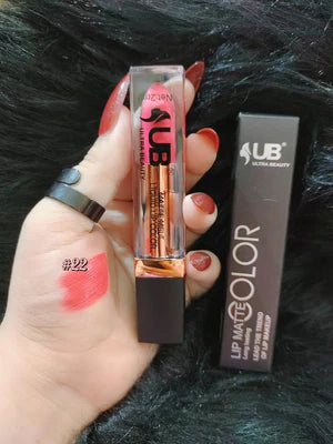 UB Ultra Beauty Liquid Matte Lipstick – Long-Lasting 24H Waterproof Lip Color (24 Shades)