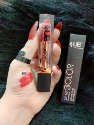 UB Ultra Beauty Liquid Matte Lipstick – Long-Lasting 24H Waterproof Lip Color (24 Shades)