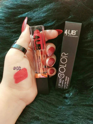 UB Ultra Beauty Liquid Matte Lipstick – Long-Lasting 24H Waterproof Lip Color (24 Shades)