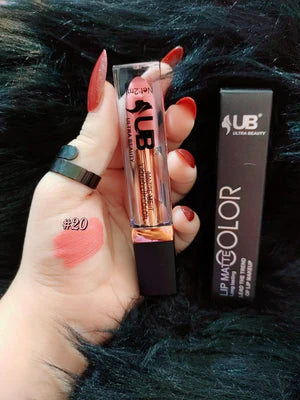 UB Ultra Beauty Liquid Matte Lipstick – Long-Lasting 24H Waterproof Lip Color (24 Shades)