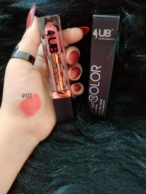 UB Ultra Beauty Liquid Matte Lipstick – Long-Lasting 24H Waterproof Lip Color (24 Shades)