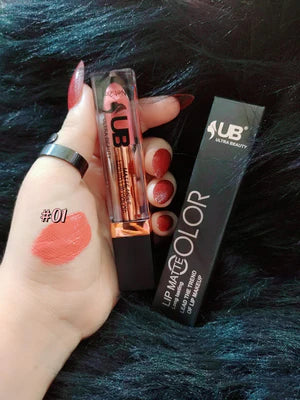 UB Ultra Beauty Liquid Matte Lipstick – Long-Lasting 24H Waterproof Lip Color (24 Shades)