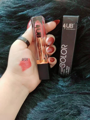 UB Ultra Beauty Liquid Matte Lipstick – Long-Lasting 24H Waterproof Lip Color (24 Shades)