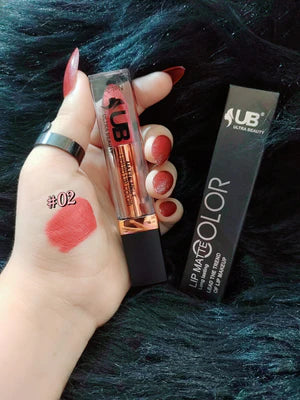 UB Ultra Beauty Liquid Matte Lipstick – Long-Lasting 24H Waterproof Lip Color (24 Shades)