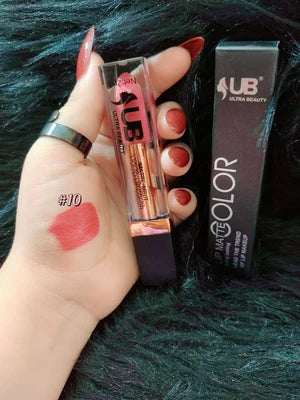 UB Ultra Beauty Liquid Matte Lipstick – Long-Lasting 24H Waterproof Lip Color (24 Shades)