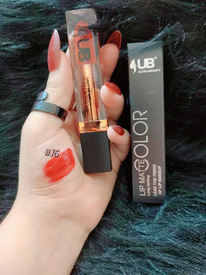 UB Ultra Beauty Liquid Matte Lipstick – Long-Lasting 24H Waterproof Lip Color (24 Shades)