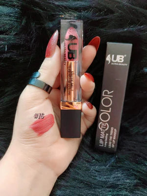 UB Ultra Beauty Liquid Matte Lipstick – Long-Lasting 24H Waterproof Lip Color (24 Shades)