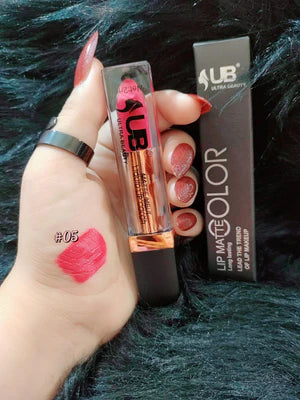 UB Ultra Beauty Liquid Matte Lipstick – Long-Lasting 24H Waterproof Lip Color (24 Shades)