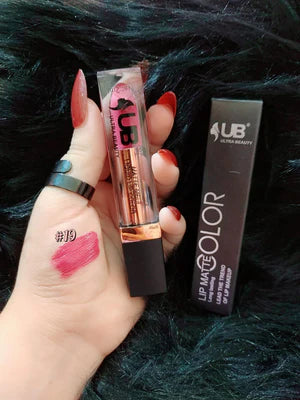 UB Ultra Beauty Liquid Matte Lipstick – Long-Lasting 24H Waterproof Lip Color (24 Shades)