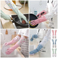 Waterproof Long Sleeve Dishwashing Gloves – Extended Arm Protection & Anti-Slip Grip for Kitchen & Household Cleaning