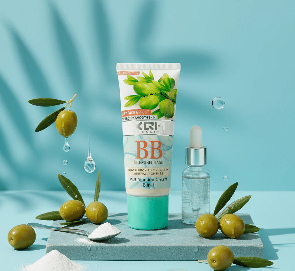XQM BB Blemish Base Cream – 6-in-1 Multi-Function Hydrating Foundation for a Flawless "Baby-Face" Finish